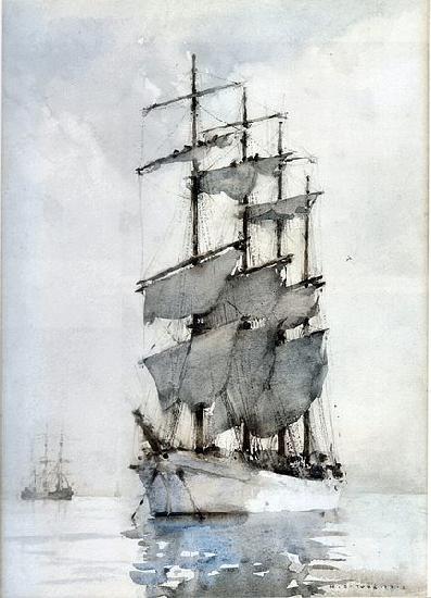 Henry Scott Tuke Four Masted Barque oil painting image